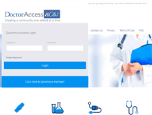 Tablet Screenshot of doctoraccessnow.com